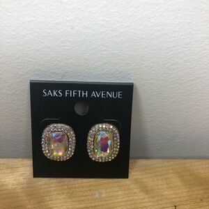Saks Fifth Avenue Iridescent Crystal Earrings